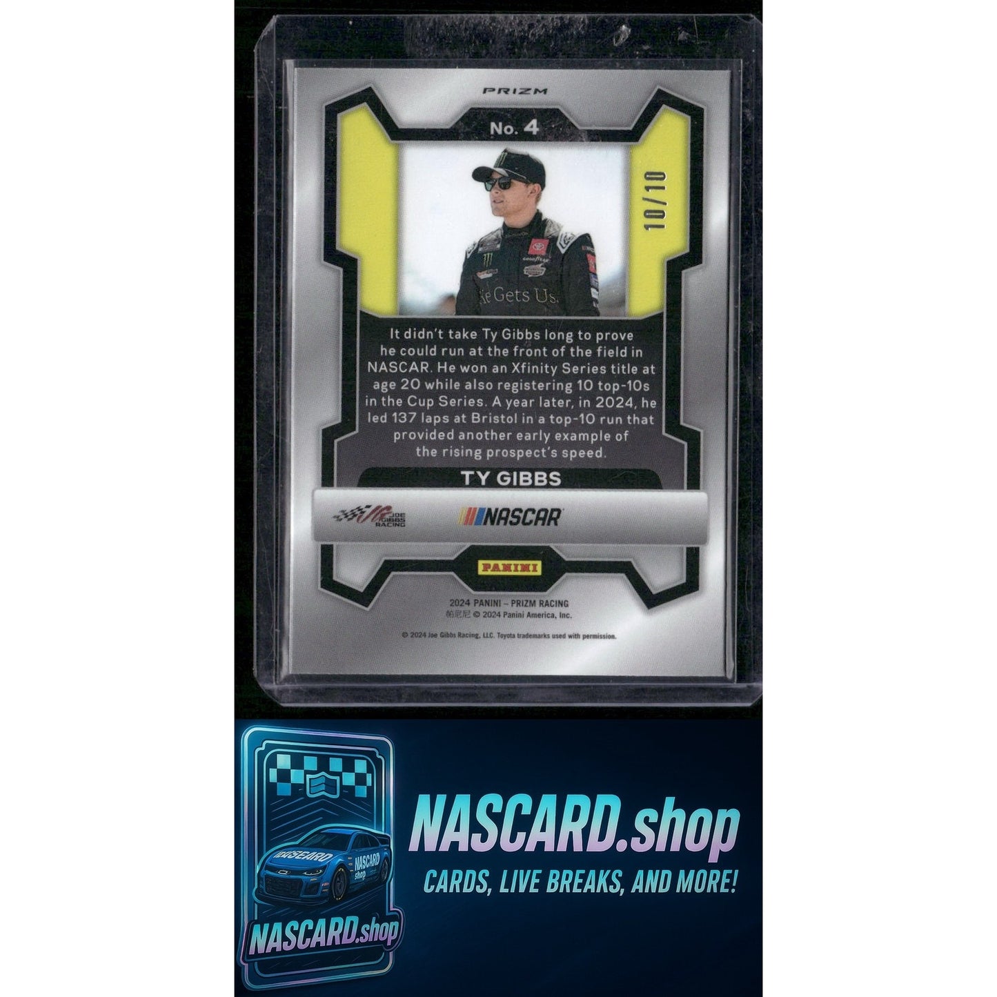 2024 Panini Prizm #4 Ty Gibbs Blue Shimmer #/10