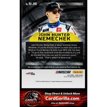 2023 Panini Prime #RU-JHN John Hunter Nemechek Race Used Firesuits #/99