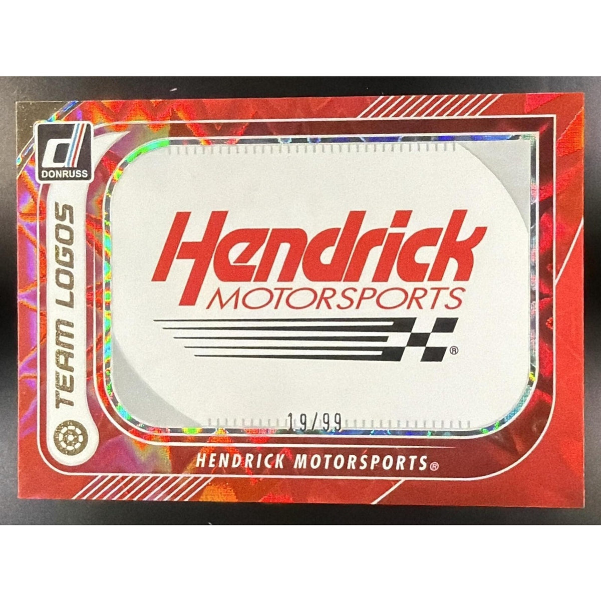 2026 Panini Donruss NASCAR Hendrick Motorsports #1 Team Logos Red Xplosion /99