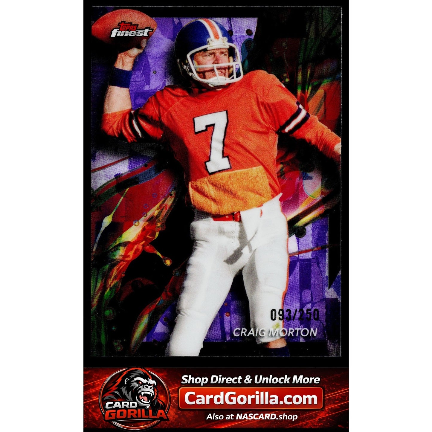 2024 Finest #21 Craig Morton Purple Refractor #/250