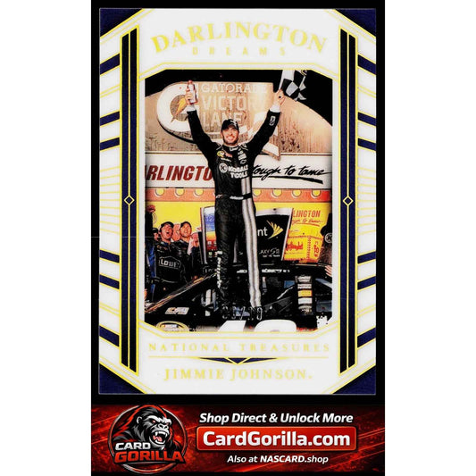 2024 Panini National Treasures Jimmie Johnson Darlington Dreams Holo Gold #/10