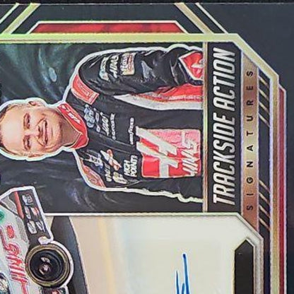 2024 Panini Select Cole Custer Trackside Action Signatures Black Prizms 1/1