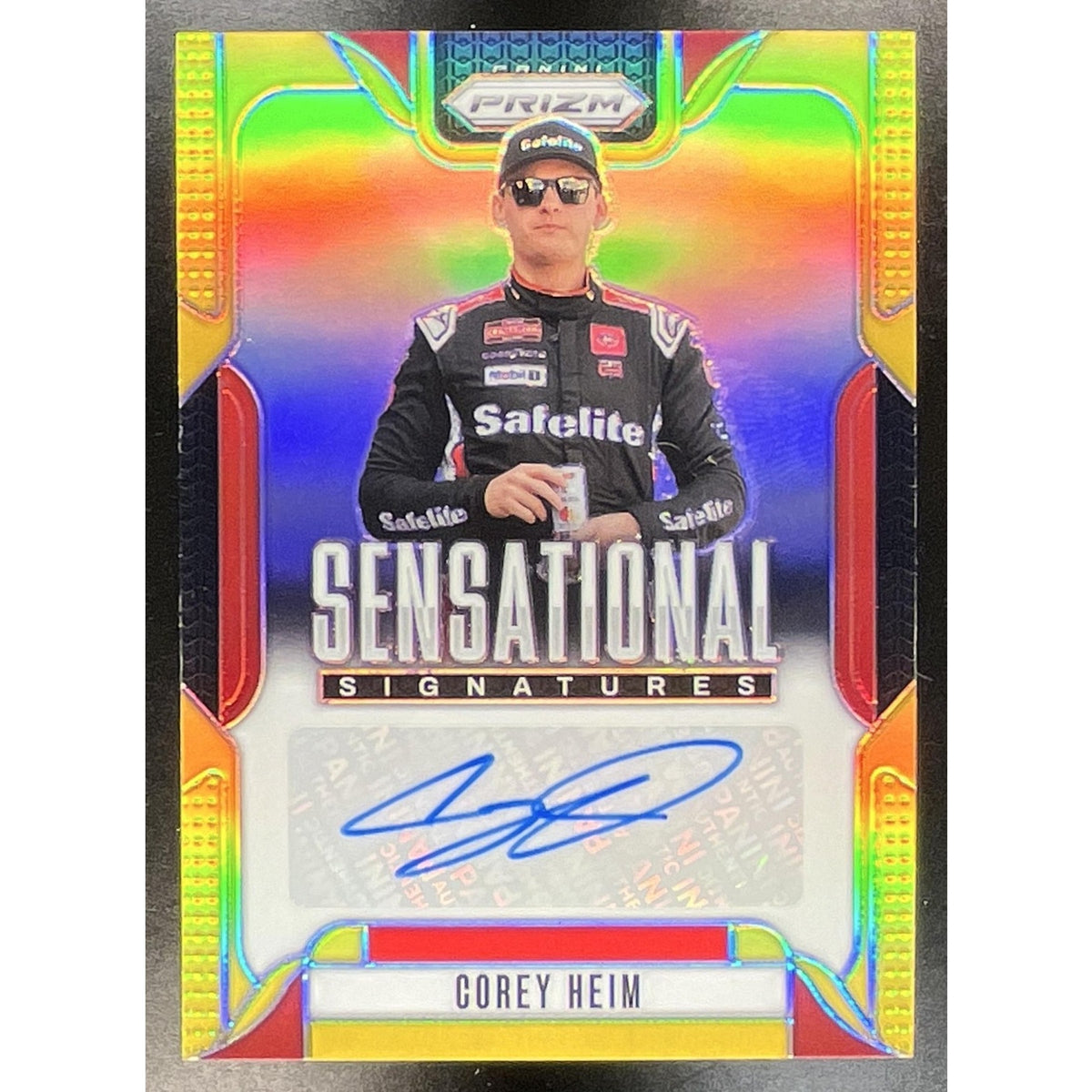 2025 Panini Prizm Corey Heim #SS-CHM Sensational Signatures Gold Prizms /10 Auto