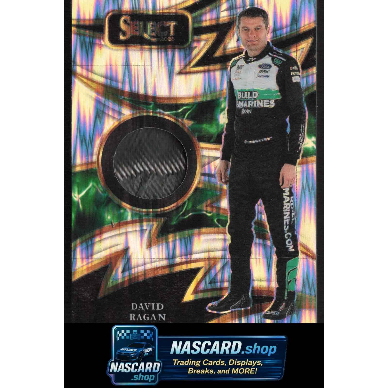 2025 Panini Select #S-DRG David Ragan Sparks Flash Prizms