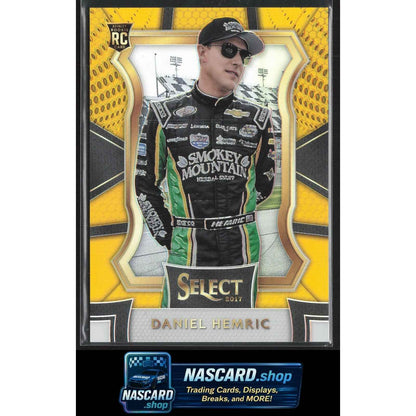 2017 Panini Select #75 Daniel Hemric Gold Prizms #/10 RC