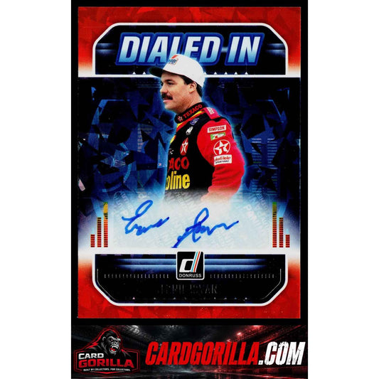 2026 Donruss #DIA-EIN Ernie Irvan Dialed In Autographs Orange Ice