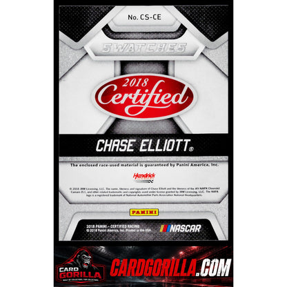 2018 Panini Certified #CS-CE Chase Elliott Cup Swatches #/499