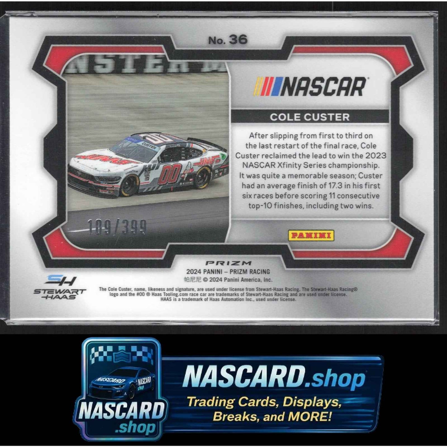 2024 Panini Prizm #36 Cole Custer Pulsar #/399