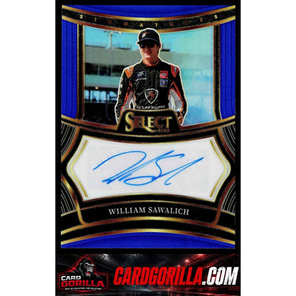2025 Panini Select #S-WSC William Sawalich Signatures Blue Prizms #/99