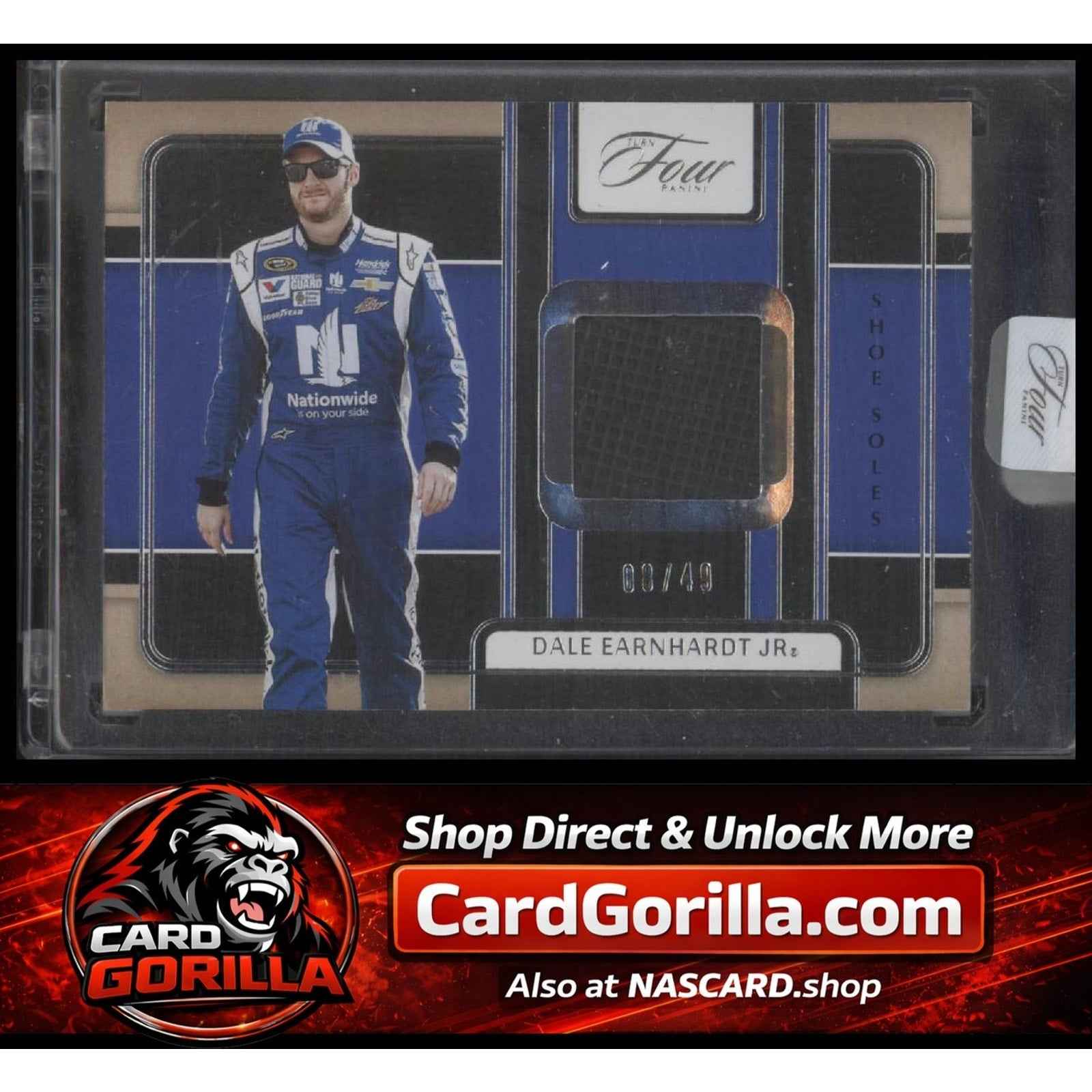2025 Panini Turn Four #SS-DEJ Dale Earnhardt Jr Shoe Soles #/49