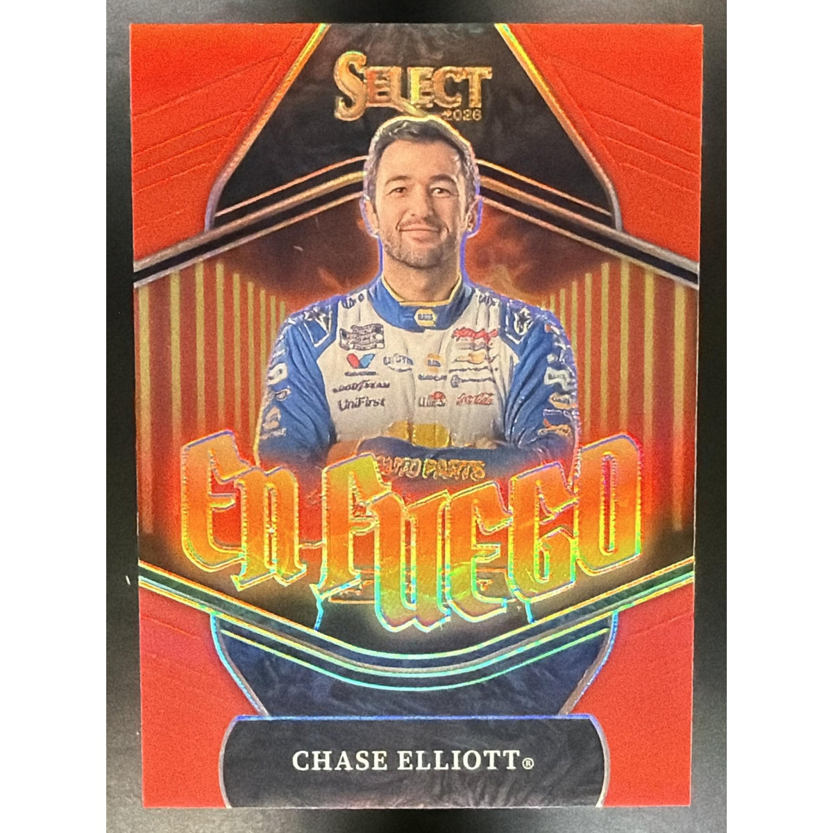 2026 Panini Select NASCAR Chase Elliott #4 En Fuego Red Prizms /99