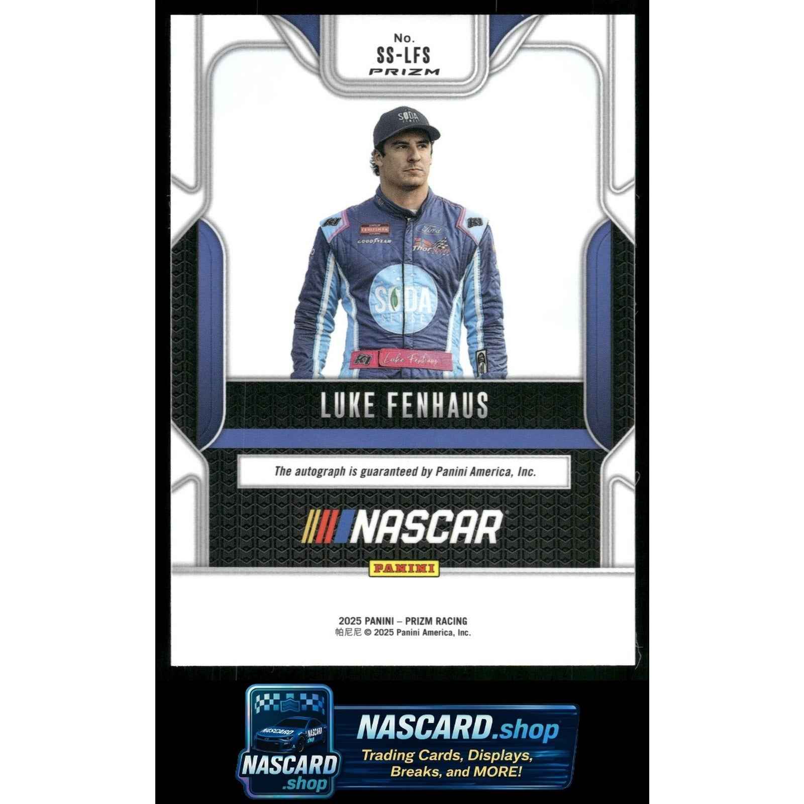 2025 Panini Prizm #SS-LFS Luke Fenhaus Sensational Signatures RC