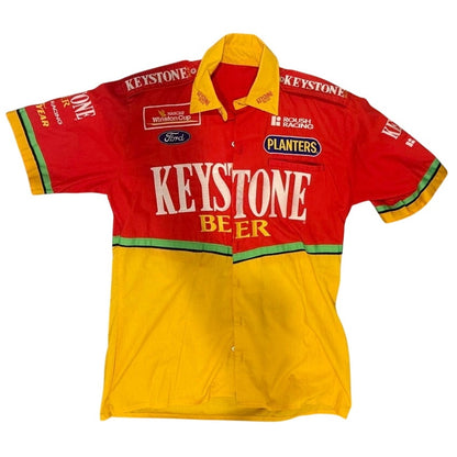 Walley Dallenbach Jr. NASCAR Race Used Pit Crew Shirt & Pants - Keystone Beer