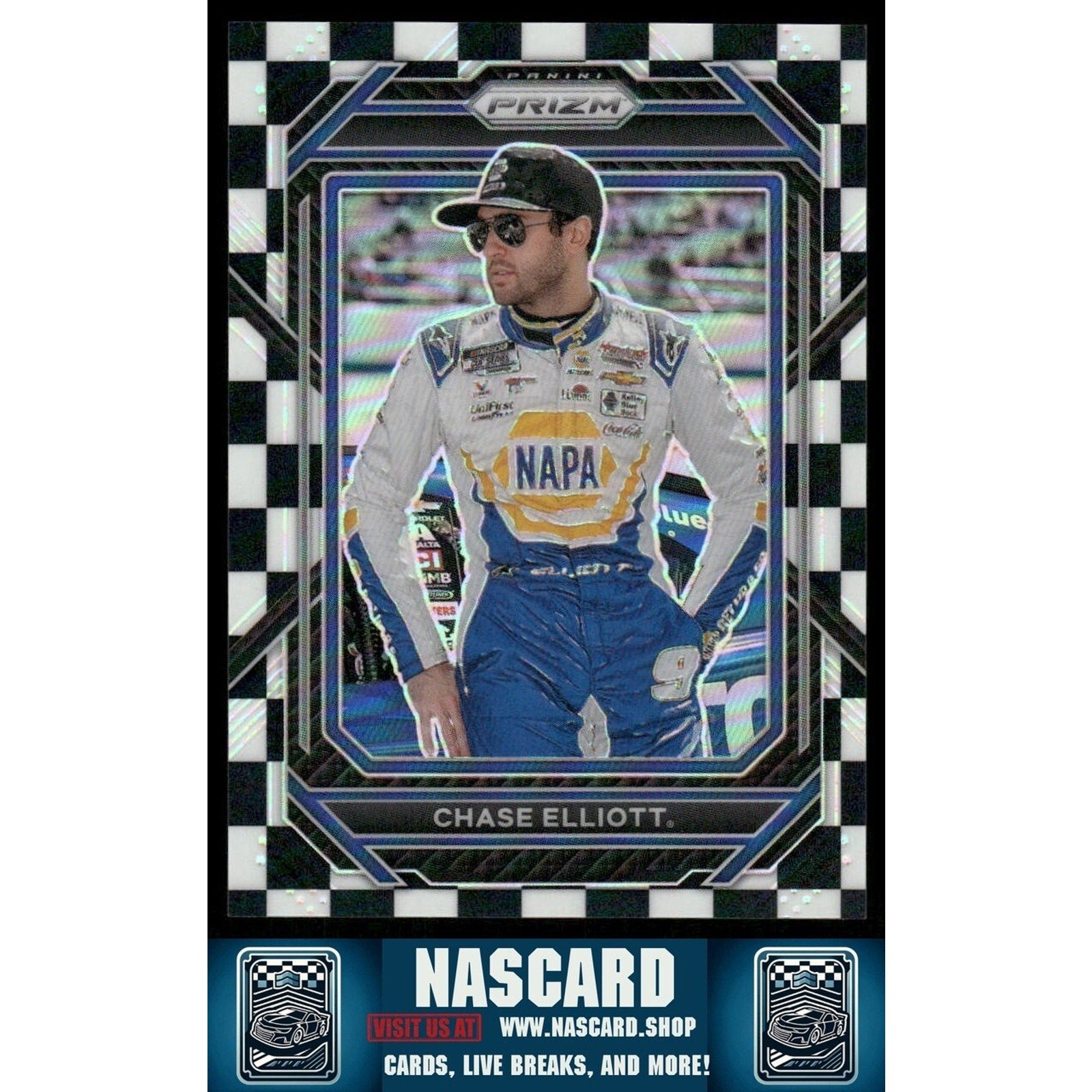 2023 Panini Prizm - Checkered Flag Prizm Chase Elliott #5 /50 - NASCARD.shop