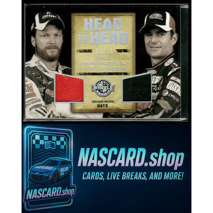 2010 Wheels Main Event Dale Earnhardt Jr. Jeff Gordon Head to Head Holofoil #/10 - Card Gorilla