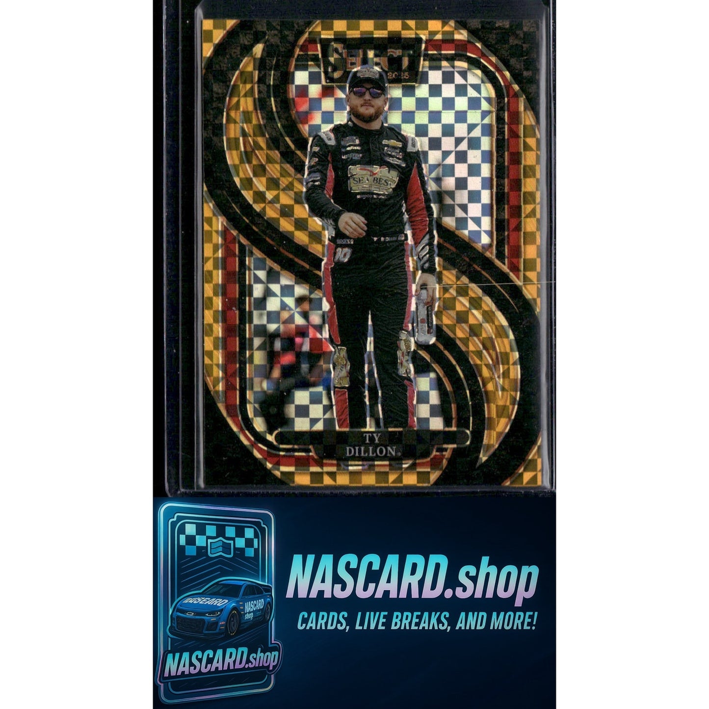 2025 Panini Select #270 Ty Dillon Gold Power Plaid #01/13 - Card Gorilla