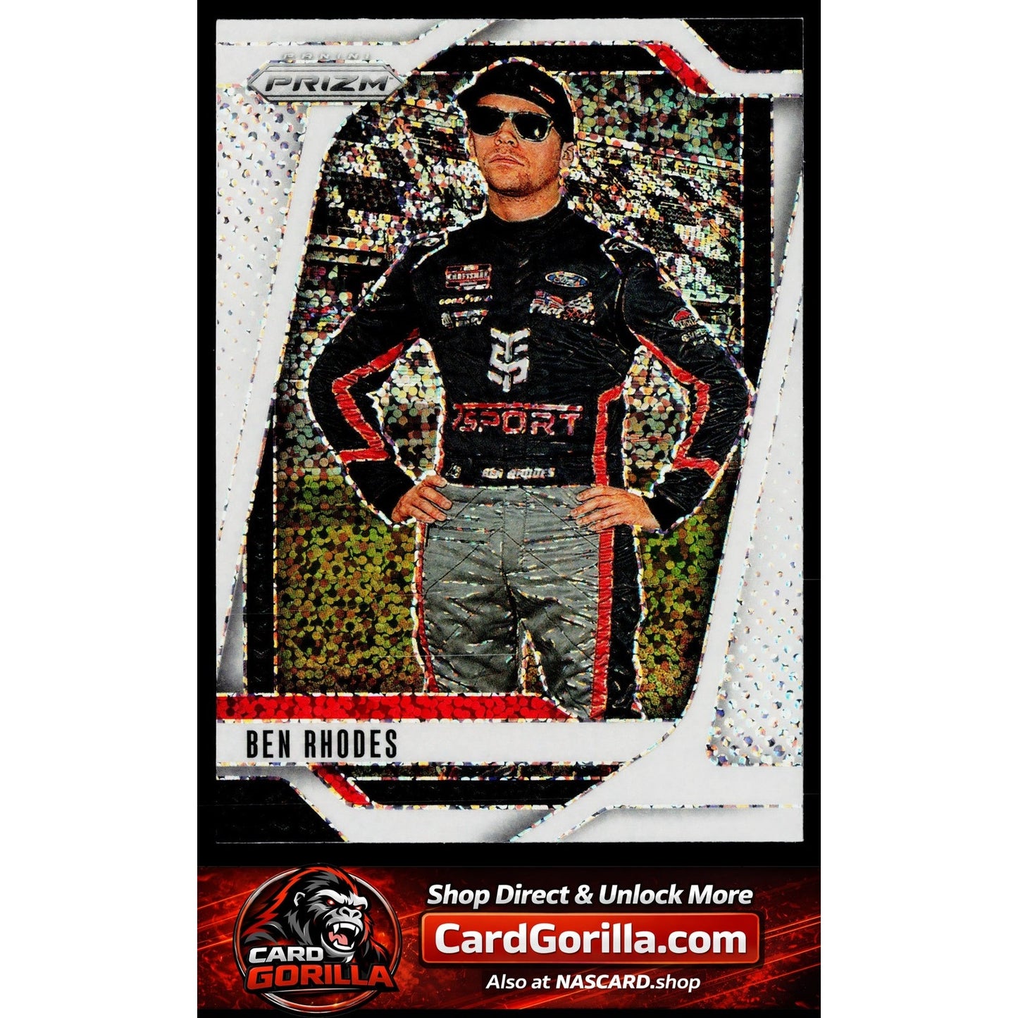 2025 Panini Prizm #54 Ben Rhodes White Sparkle