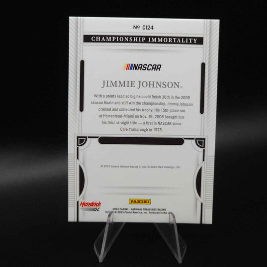2023 National Treasures Championship Immortality Gold #CI24 Jimmie Johnson /10 - NASCARD.shop