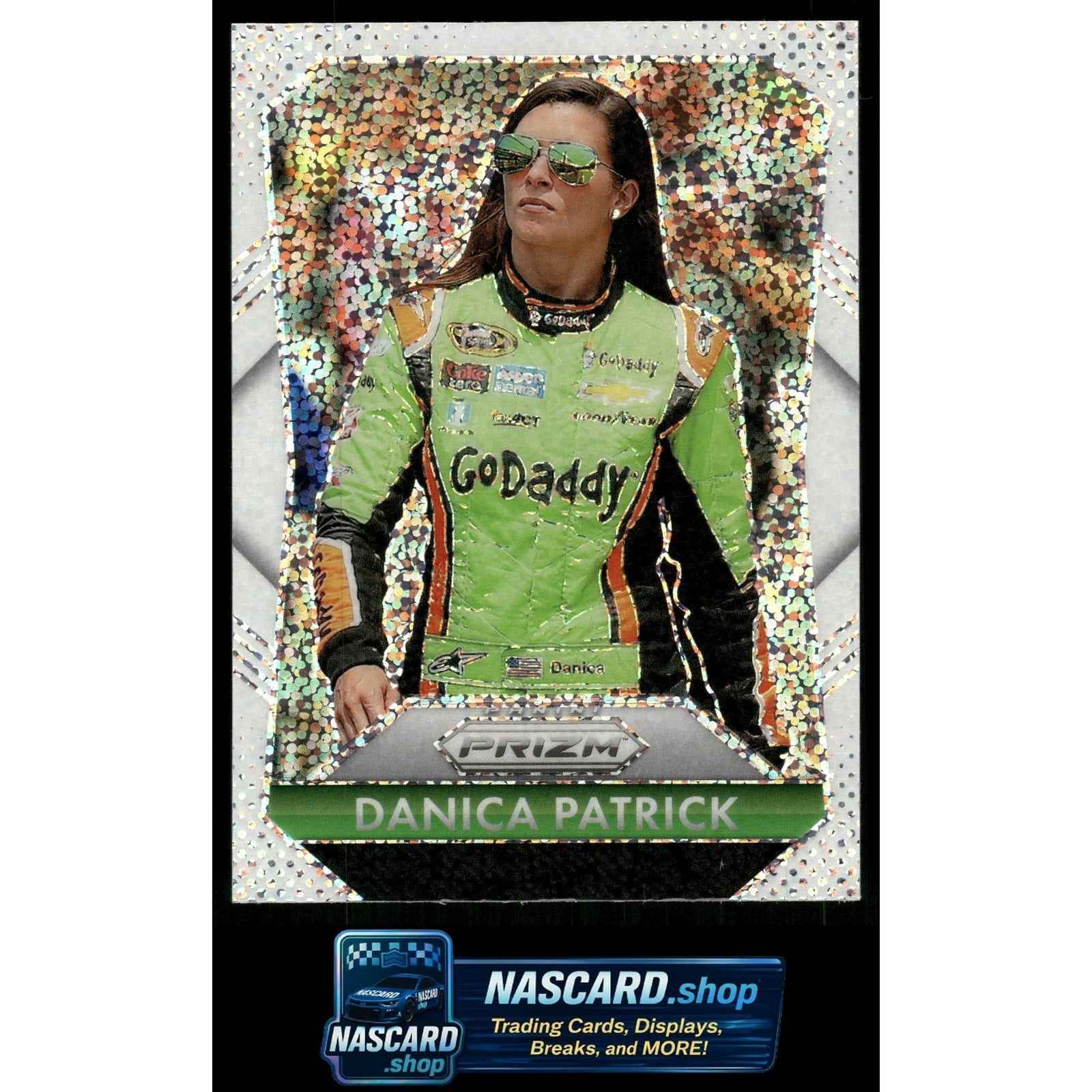 2025 Panini Prizm #188 Danica Patrick White Sparkle