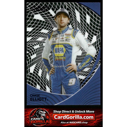 2022 Panini Chronicles #30 Chase Elliott Clear Vision Blue #/50