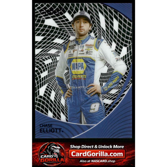 2022 Panini Chronicles #30 Chase Elliott Clear Vision Blue #/50