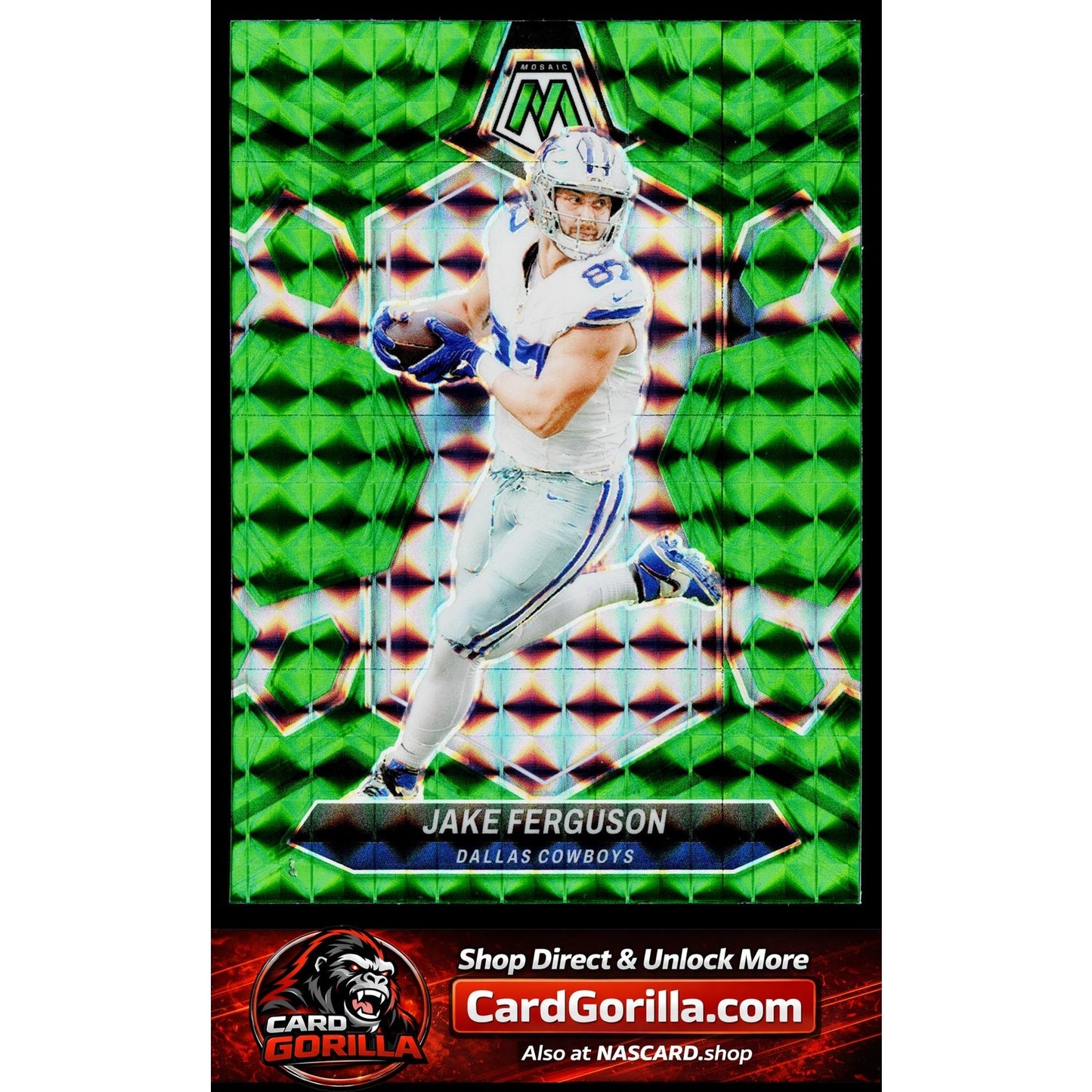 2024 Panini Mosaic #60 Jake Ferguson Mosaic Green