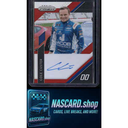 2019 Panini Prizm #DS-CC Cole Custer Driver Signatures Red Prizm #/50
