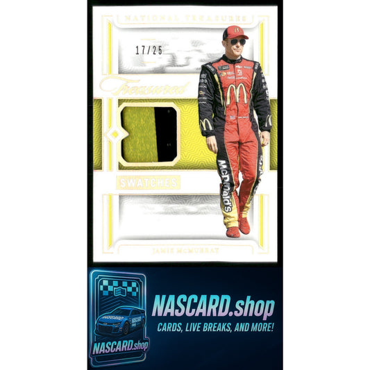 2024 National Treasures Jamie McMurray Treasured Swatches Holo Silver #/25 - NASCARD.shop