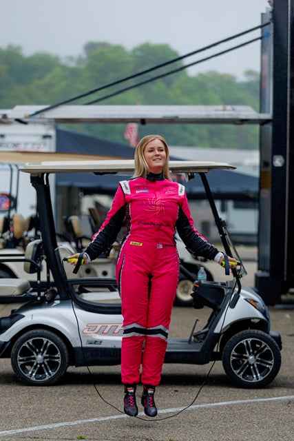 Sally Mott Autographed 2025 Mazda MX-5 Cup Race-Worn Driving Shoes