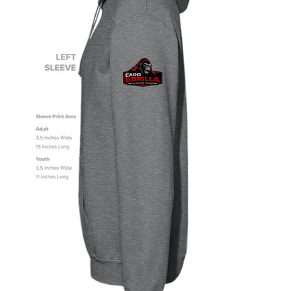 Fan Charcoal Heather - G185 - SLEEVE_LEFT