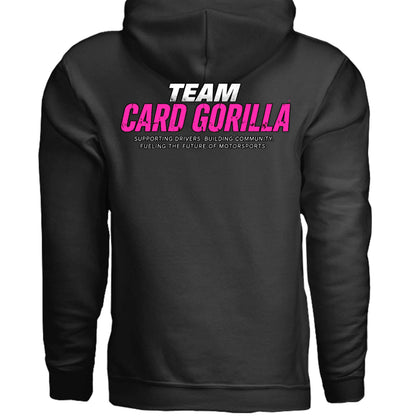 Ariana Jencik | Card Gorilla Adult Hoodie – Pink Logo