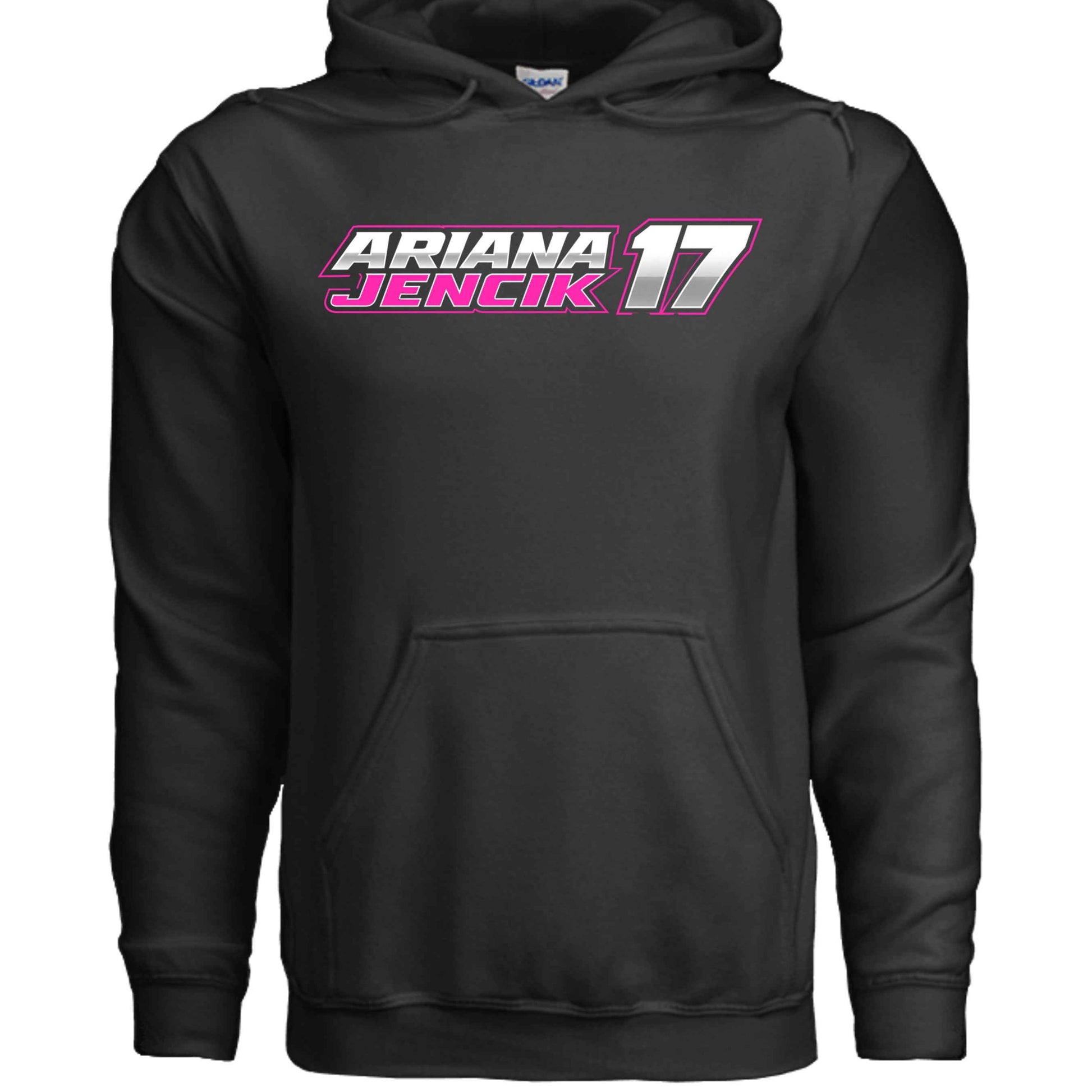 Ariana Jencik | Card Gorilla Adult Hoodie – Pink Logo