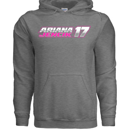 Ariana Jencik | Card Gorilla Adult Hoodie – Pink Logo