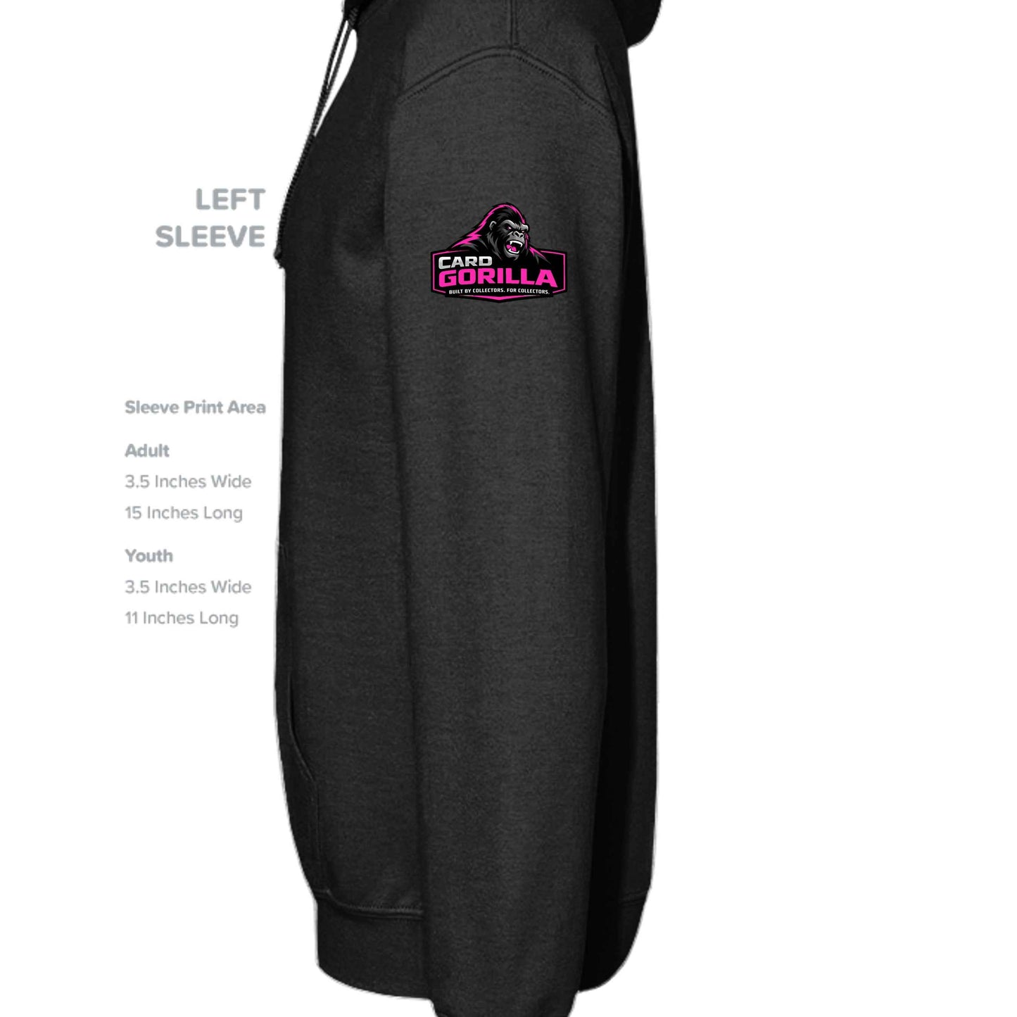 Ariana Jencik | Card Gorilla Adult Hoodie – Pink Logo