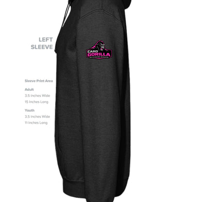 Ariana Jencik | Card Gorilla Youth Hoodie – Pink Logo