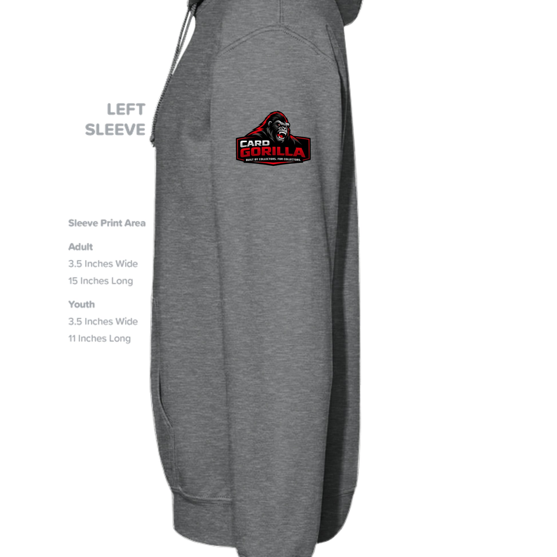 Fan Charcoal Heather - G185 - SLEEVE_LEFT