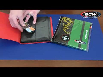 BCW Folio 4-Pocket Trading Card Binder – 160-Card Storage
