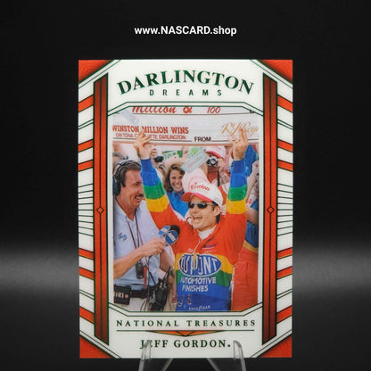 2024 National Treasures Darlington Dreams Green Jeff Gordon /5 - NASCARD.shop