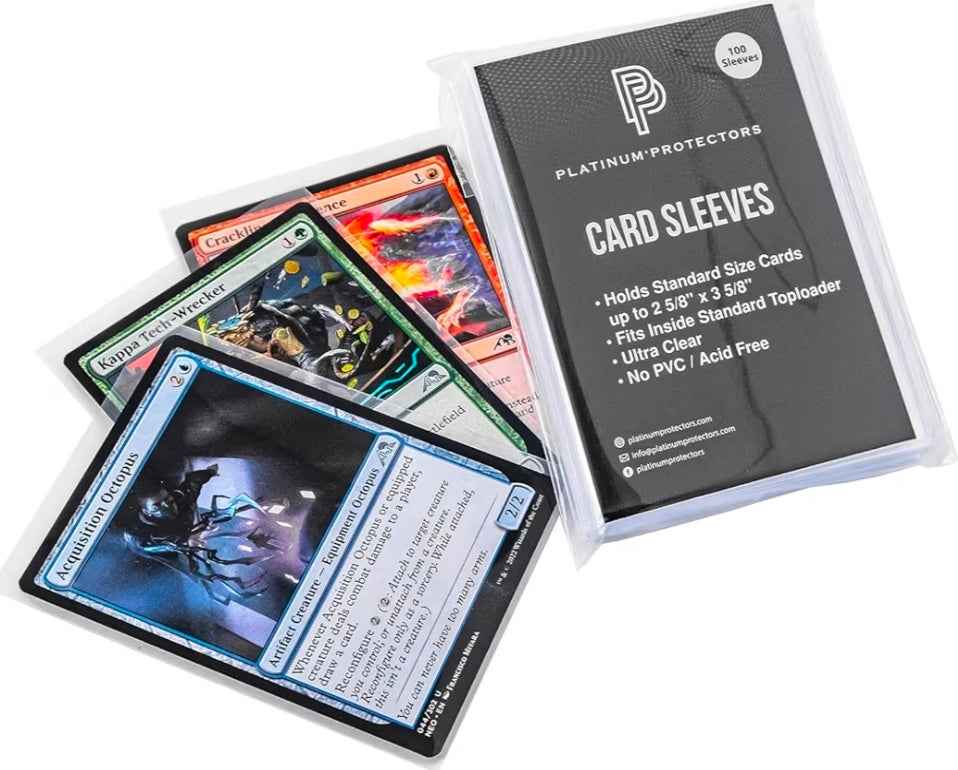 Platinum Protectors Standard Size Card Sleeves – 100 Pack | Trading Card Penny Sleeves
