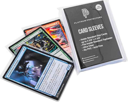 Platinum Protectors Standard Size Card Sleeves – 100 Pack | Trading Card Penny Sleeves