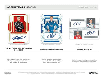 2025 National Treasures Racing Sealed Case - 4 Hobby Boxes