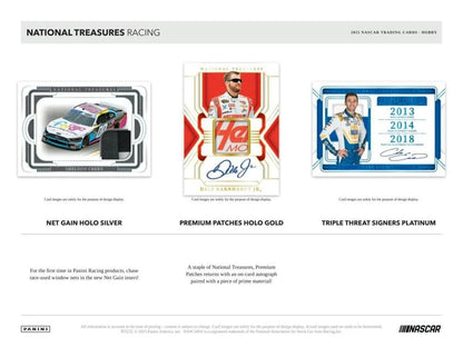 2025 National Treasures Racing Sealed Case - 4 Hobby Boxes