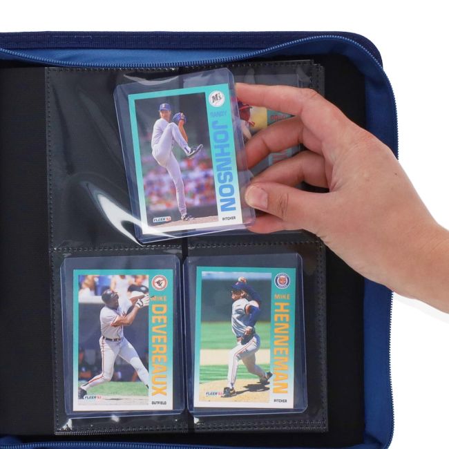 BCW Z-Folio LX 4-Pocket Trading Card Top Loader Binder | Premium Zippered Card Album