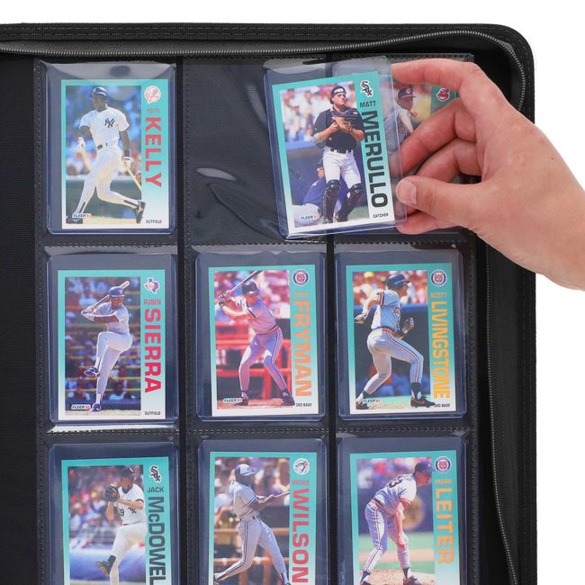 BCW Z-Folio LX 9-Pocket Trading Card Top Loader Binder | Premium Zippered Card Album